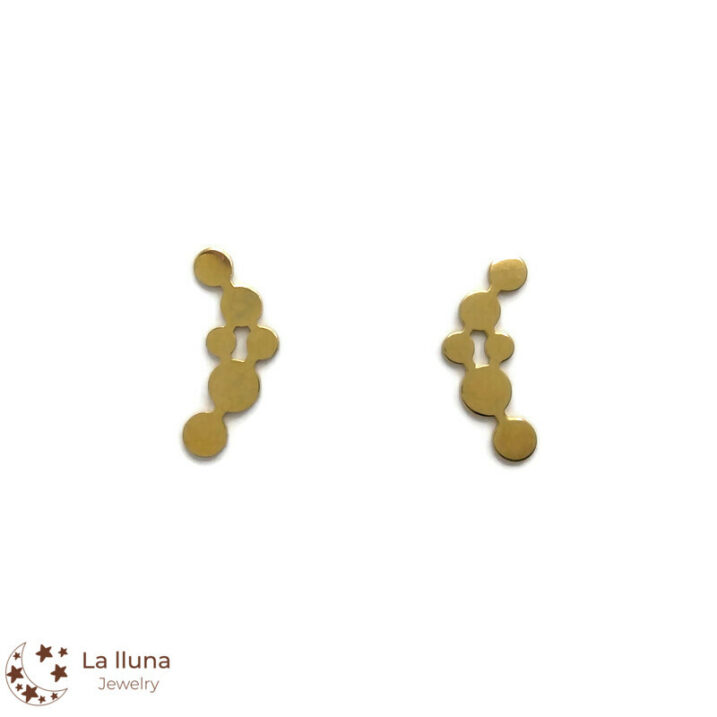 🟡🟡Pendientes bolitas dorados🟡🟡